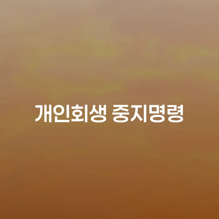 개인회생 기각률 낮고 개인회생 처리방법 할려는데