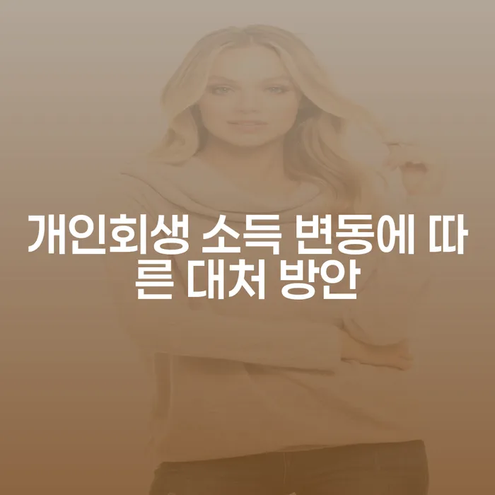 개인회생 소득 변동에 따른 대처 방안은 무엇일까요?